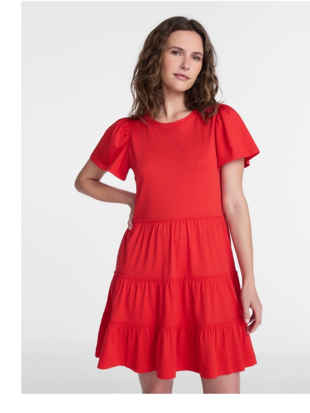Time and Tru Women’s Red Rooster Swing Dress Size XL NWT